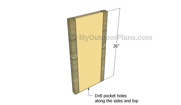 Attaching the corner legs