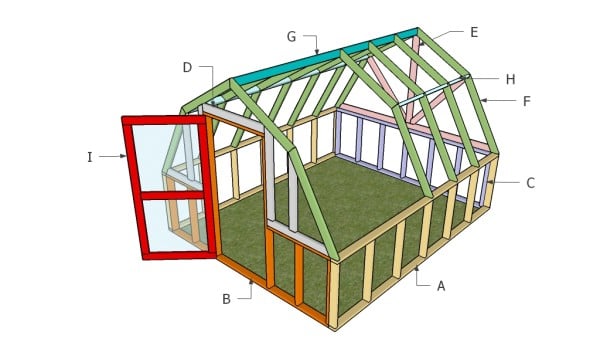 Building a barn greenhouse