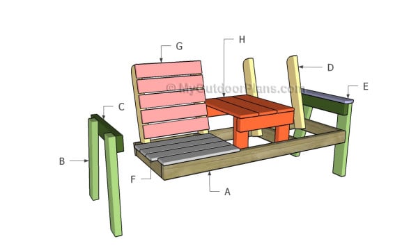 Building a double chiar with table