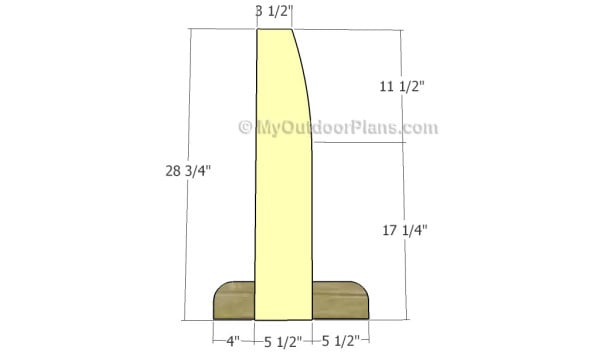 Fitting the vertical supports