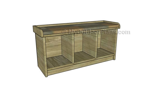 Small entryway bench plans