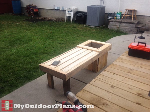 Building-a-bench-with-planter