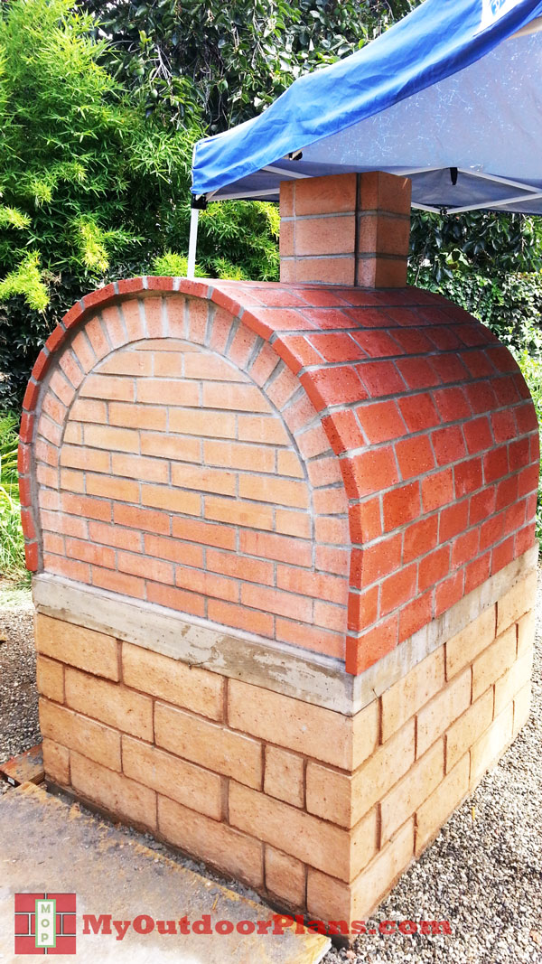 diy brick pizza oven myoutdoorplans free woodworking