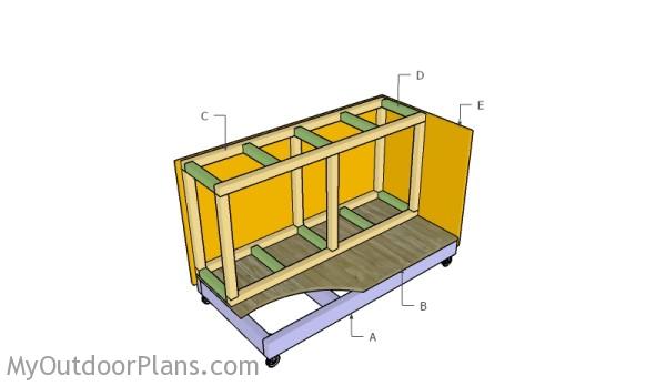 Building a lumber storage rack