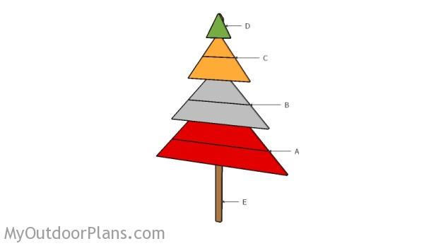 Building a wood Christmas decoration