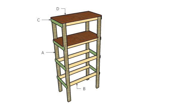 Building small garage shelves
