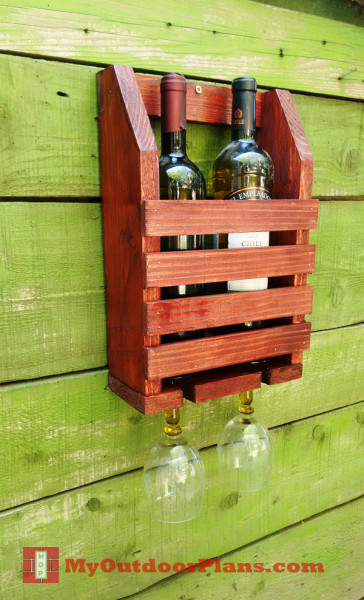 DIY Wine Shelf MyOutdoorPlans Free Woodworking Plans 