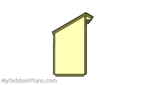 4x4 Firewood shed plans