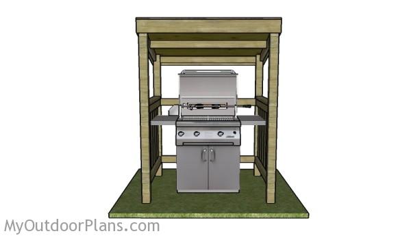 Diy grill clearance shelter