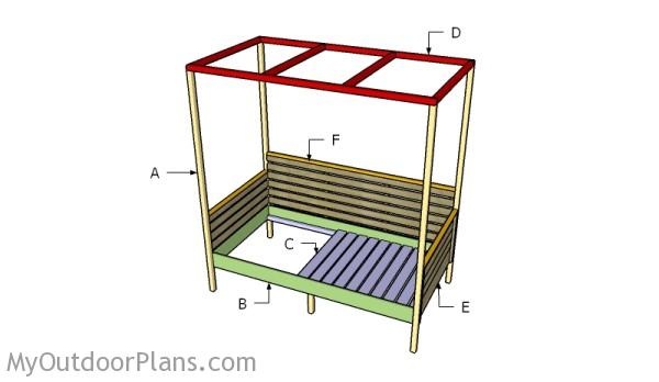 Building an outdoor day bed