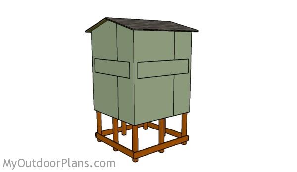 Elevated deer stand plans