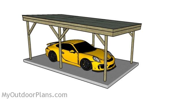 Flat Roof Carport Plans