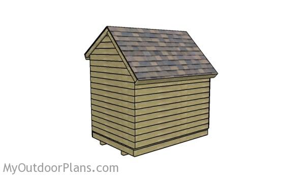 How to build a saltbox firewood shed
