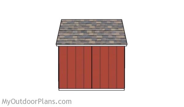Saltbox shed - Back View