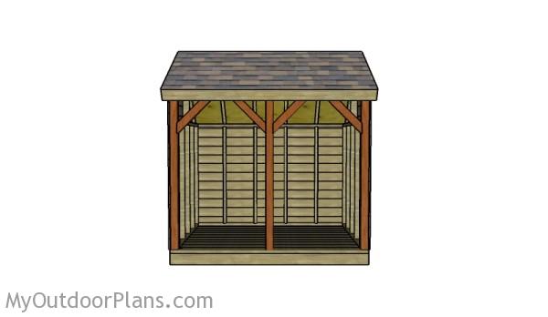 Stylish firewood shed plans