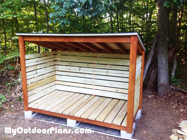 1 Cord Firewood Shed | MyOutdoorPlans | Free Woodworking 