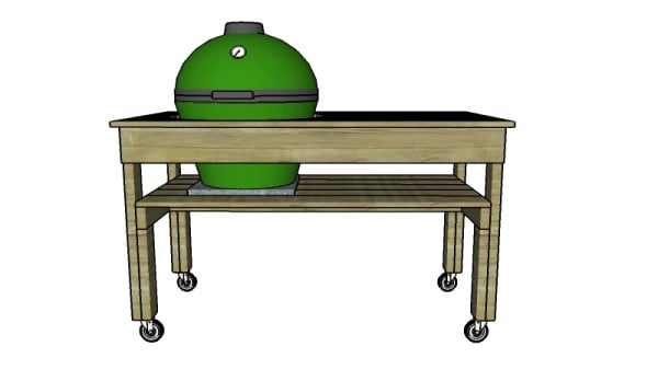 Building a XL big green egg table