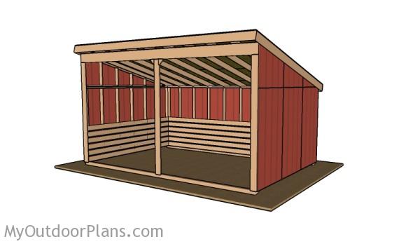 12x18 Run In Shed Roof Plans | MyOutdoorPlans | Free Woodworking Plans ...