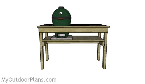 Small green egg table plans