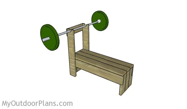 Bench press best sale dimensions diy