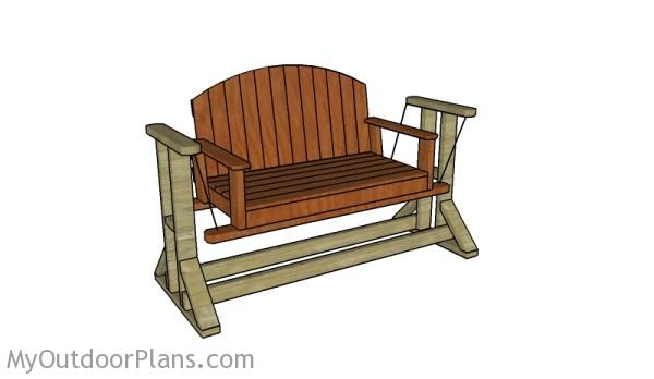 glider porch swing with stand