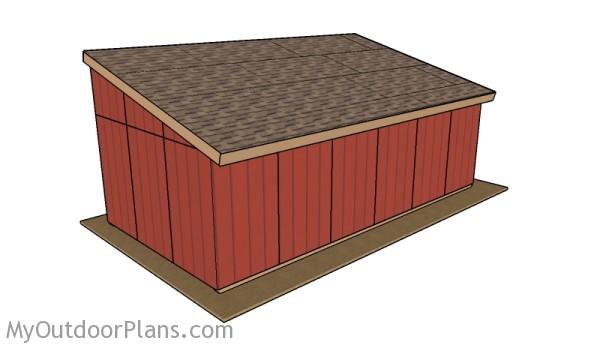 12x24 Run In Shed