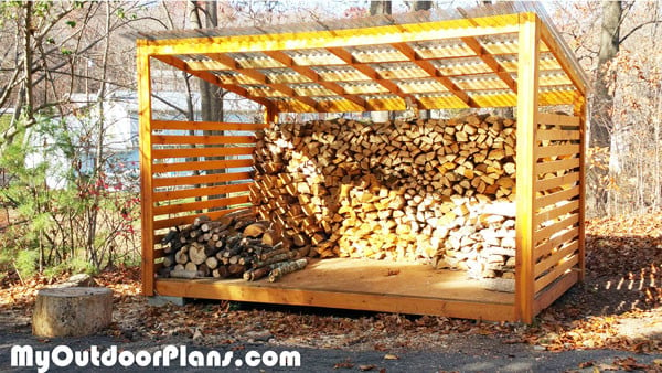 8x12 Firewood Shed
