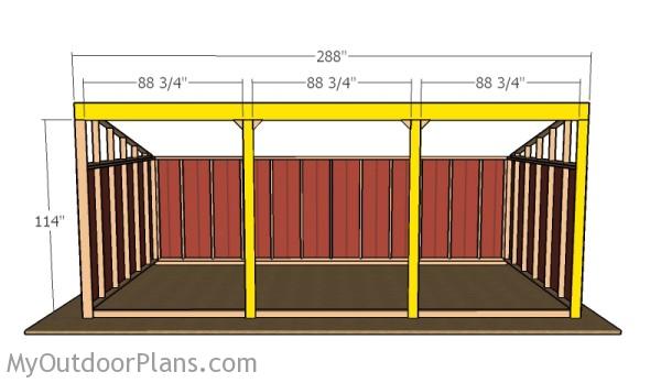 Loafing Shed Plans | MyOutdoorPlans | Free Woodworking ...