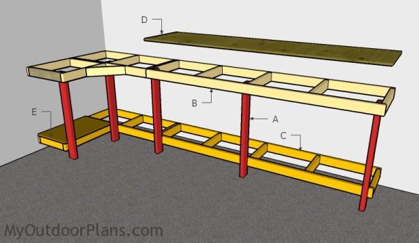 Garage Workbench Plans | MyOutdoorPlans | Free Woodworking ...