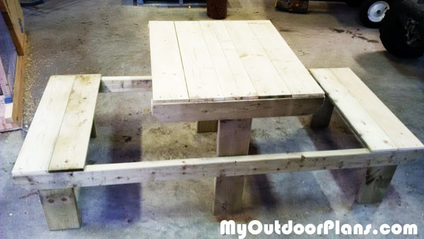DIY Two Person Picnic Table