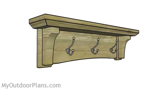 Woodsmith Magazine Flip-Down Coat Rack Plans