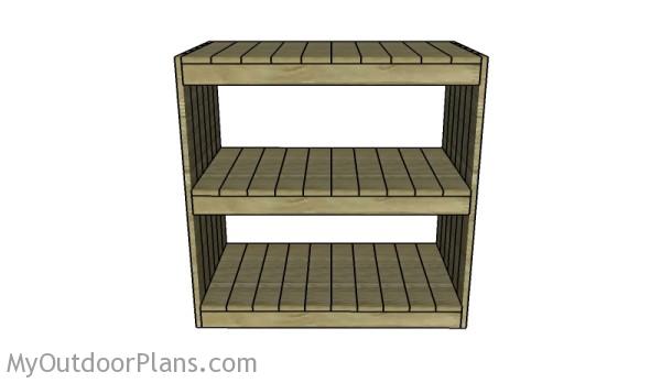 Building a wooden storage rack