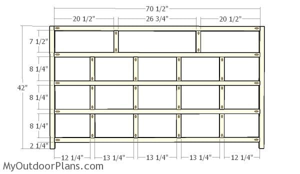 Building the front trims grid