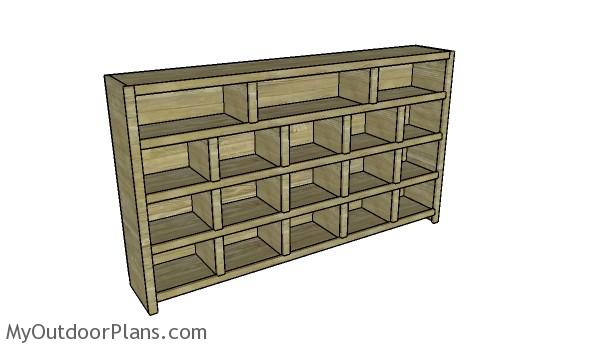 Video game console cabinet plans