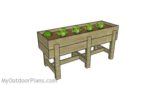 Waist high raised garden bed plans