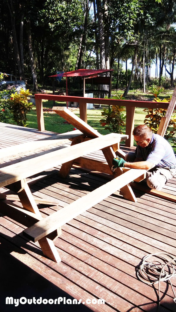Building-a-picnic-table