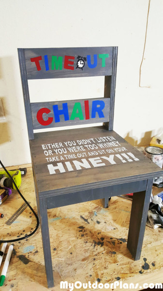 DIY Child's Time-Out Chair MyOutdoorPlans Free 