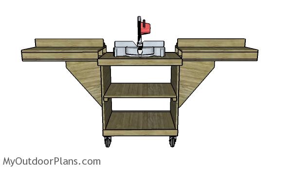 Miter Saw Stand Plans | MyOutdoorPlans | Free Woodworking Plans and 