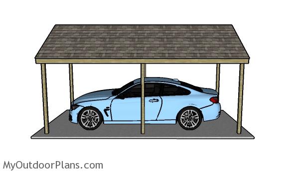Single car carport plans