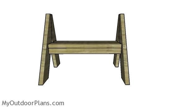 A frame bench plans