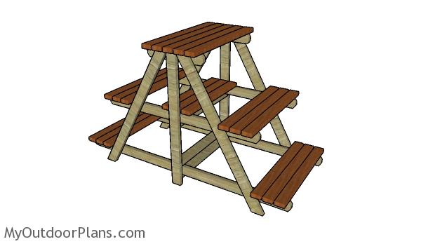 A-frame plant stand plans MOP