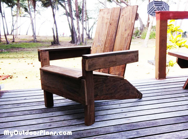 DIY Simple Adirondack Chair | MyOutdoorPlans | Free 