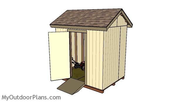 How to build a 6x8 shed with a gable roof