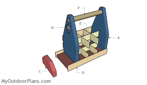 Building a 6 bottle holder