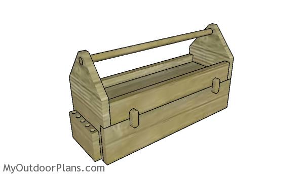 Wood Tool Box with Drawer Plans