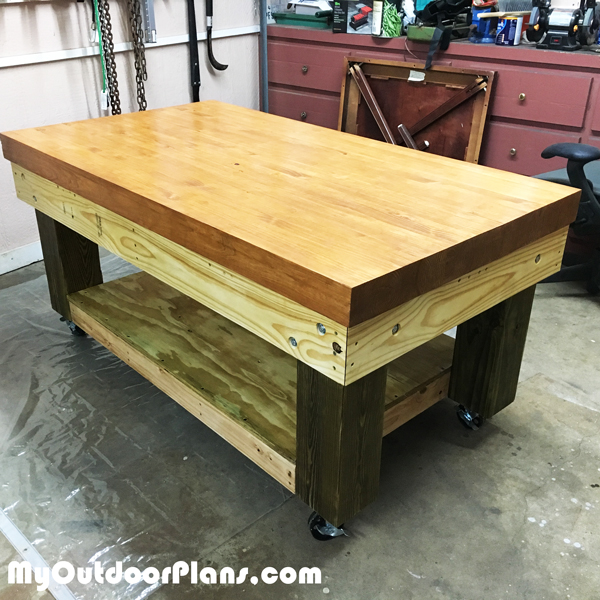 DIY Heavy Duty Workbench MyOutdoorPlans Free 