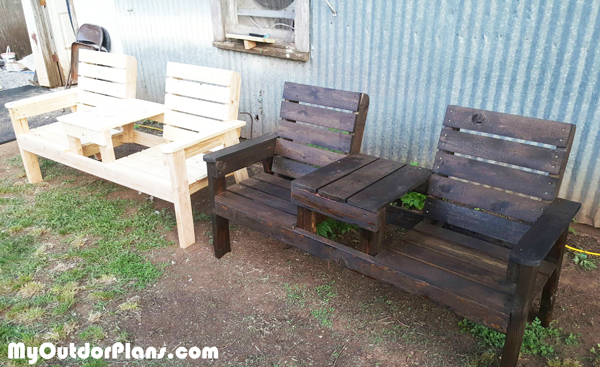Double-chair-bench-plans-free