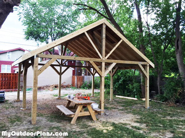 diy 20x20 pavilion myoutdoorplans free woodworking