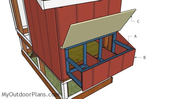 Building chicken nesting boxes