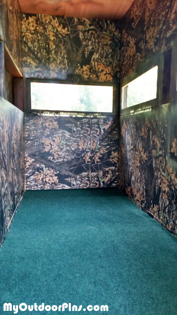 diy deer shooting blind myoutdoorplans free